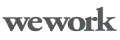 WeWork wordmark logo in black text on a transparent background.